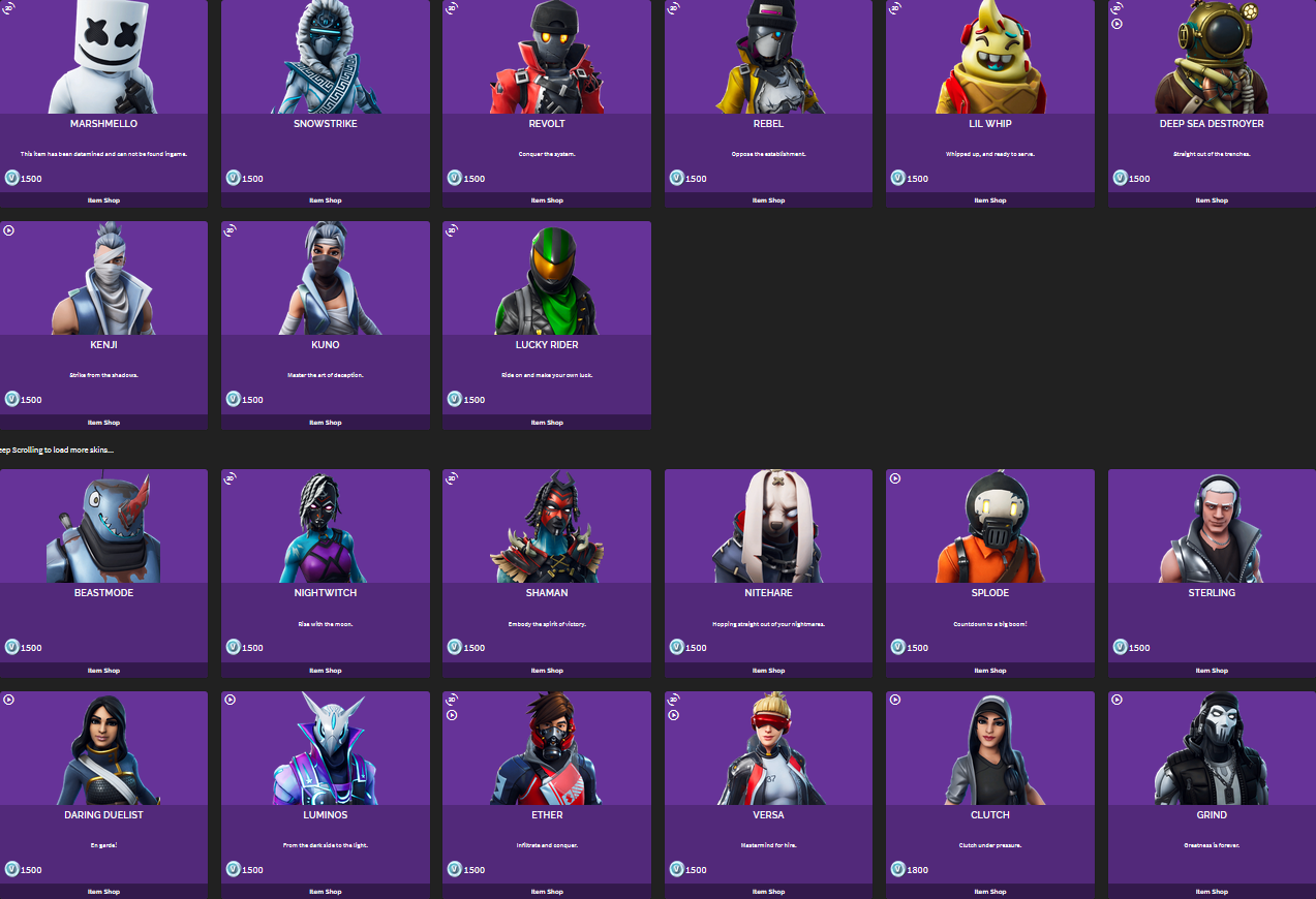 Tous les skins Fortnite - Breakflip